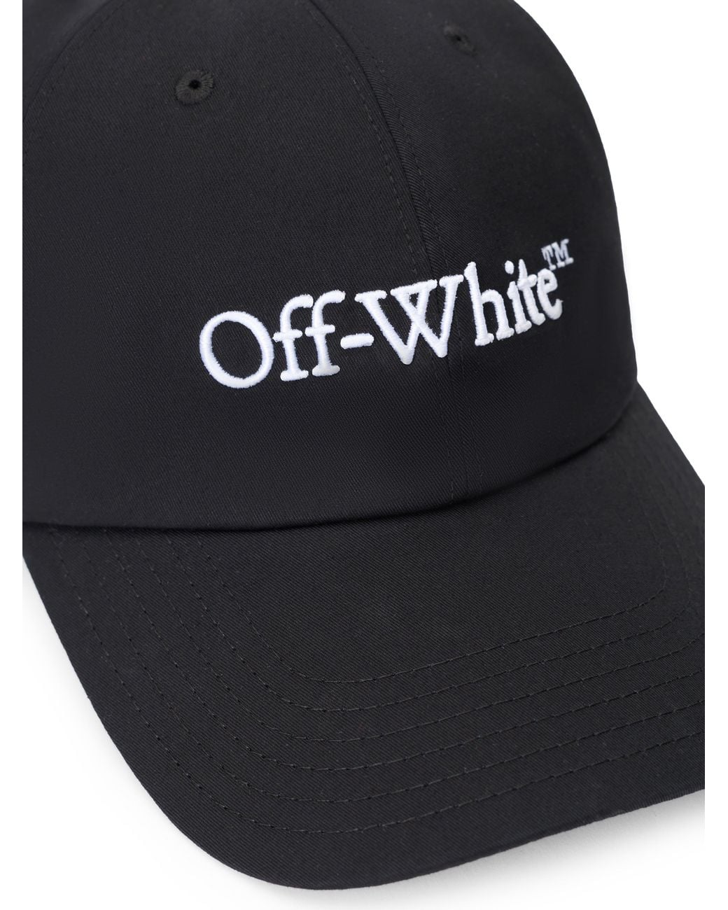 Off-White c/o Virgil Abloh Black Bookish Baseball Cap for men