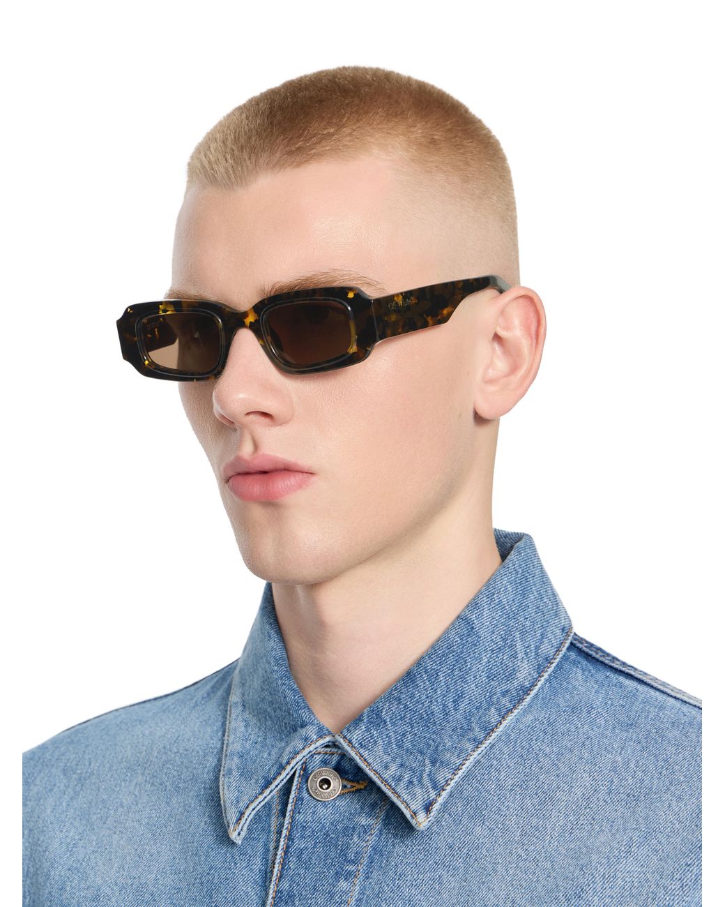 Off-White c/o Virgil Abloh Blue Olympia Lens Sunglasses