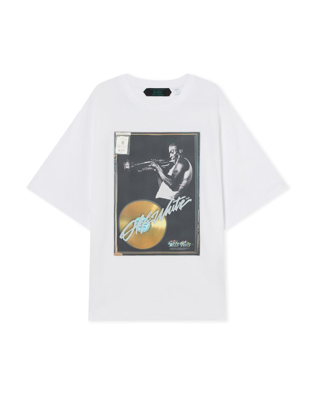 Off-White c/o Virgil Abloh White Miles Davis Certified Skate T-Shirt for men