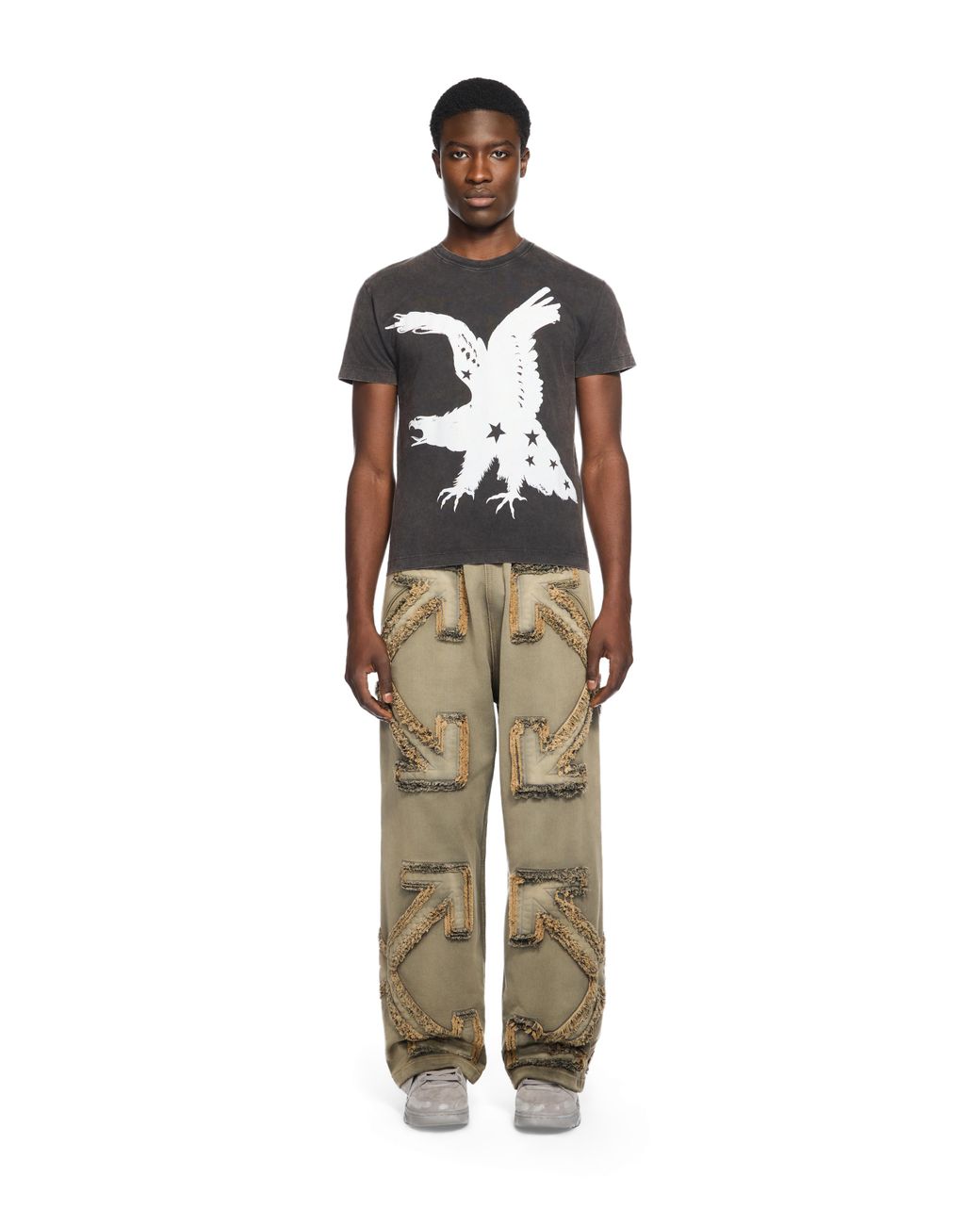 Off-White c/o Virgil Abloh Black Eagle 90S T-Shirt for men