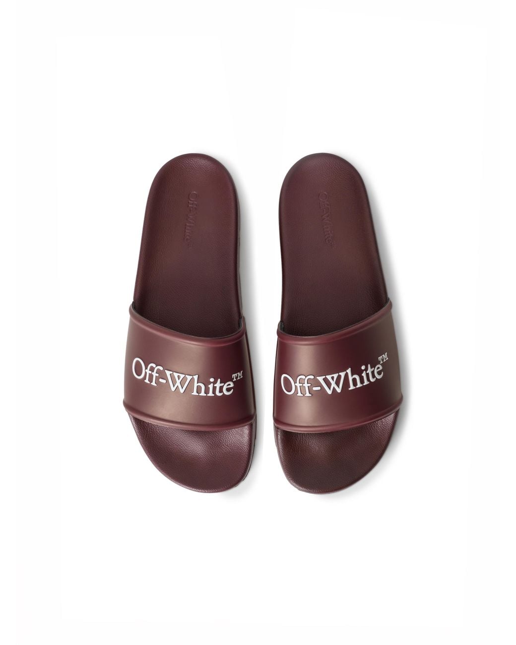 Off-White c/o Virgil Abloh Brown Bookish Sliders for men