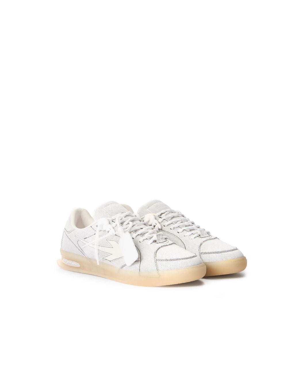 Off-White c/o Virgil Abloh White End Of Play Denim Sneakers for men