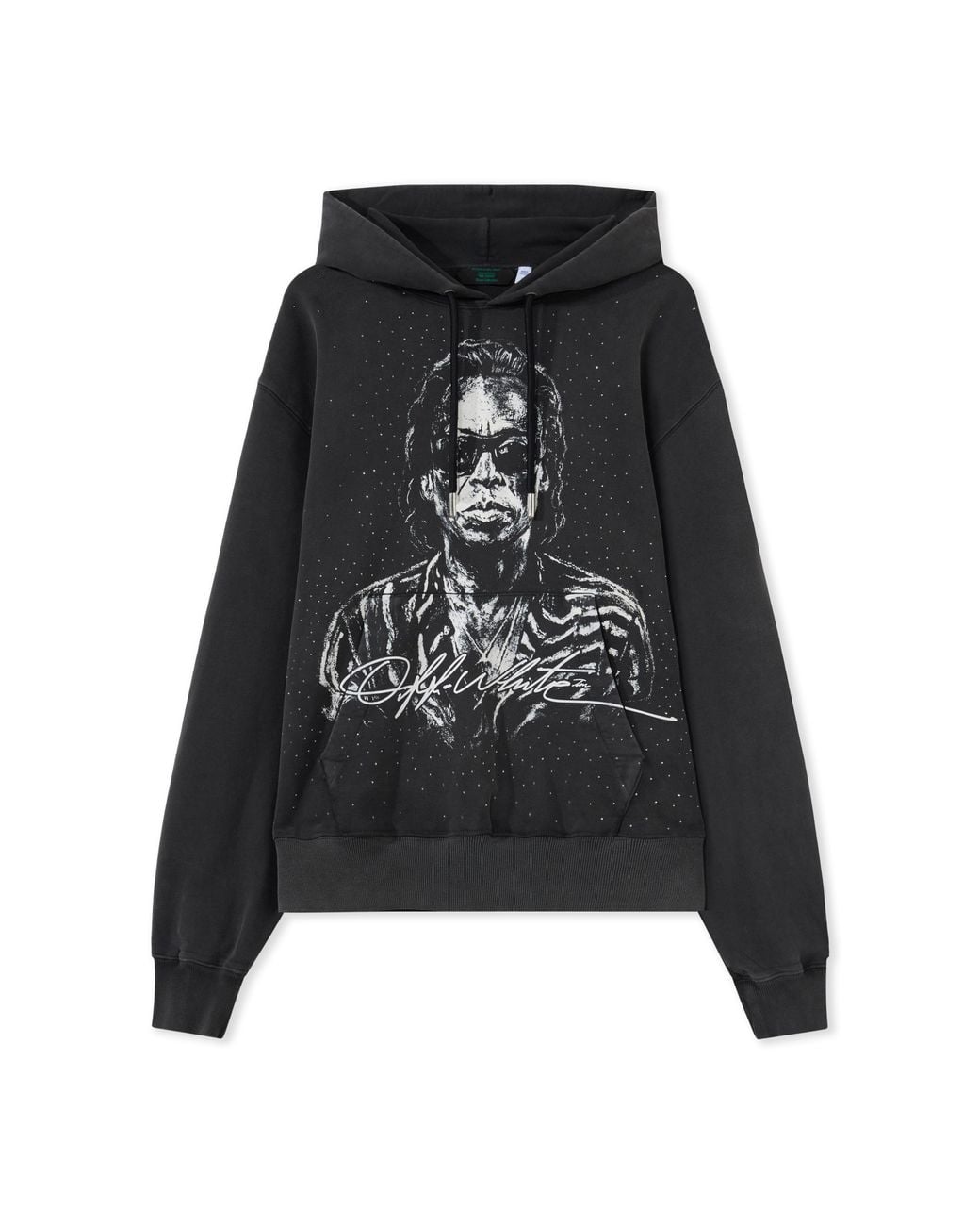 Off-White c/o Virgil Abloh Black Miles Davis Stadium Regular Hoodie for men