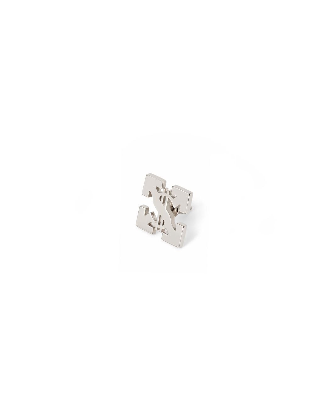 Off-White c/o Virgil Abloh Black Bling Dollar Mono Earring for men
