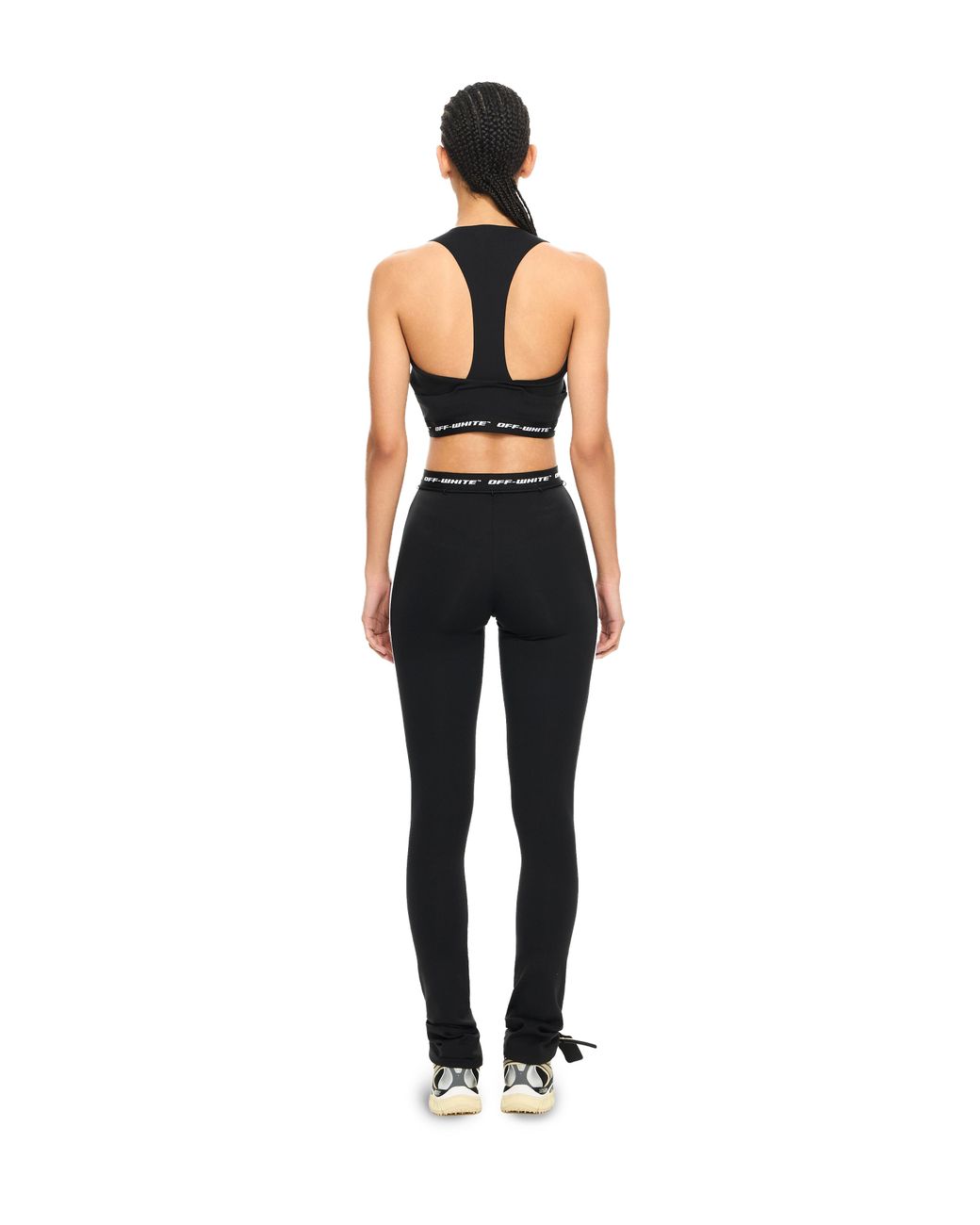 Off-White c/o Virgil Abloh Black Logoband Crop Top