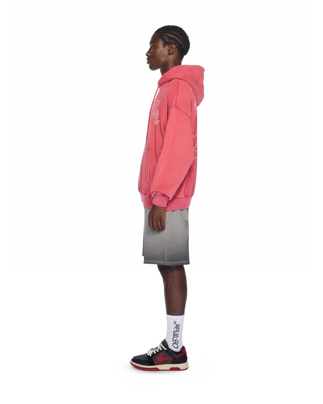 Off-White c/o Virgil Abloh Red Outline Arrow Skate Hoodie for men