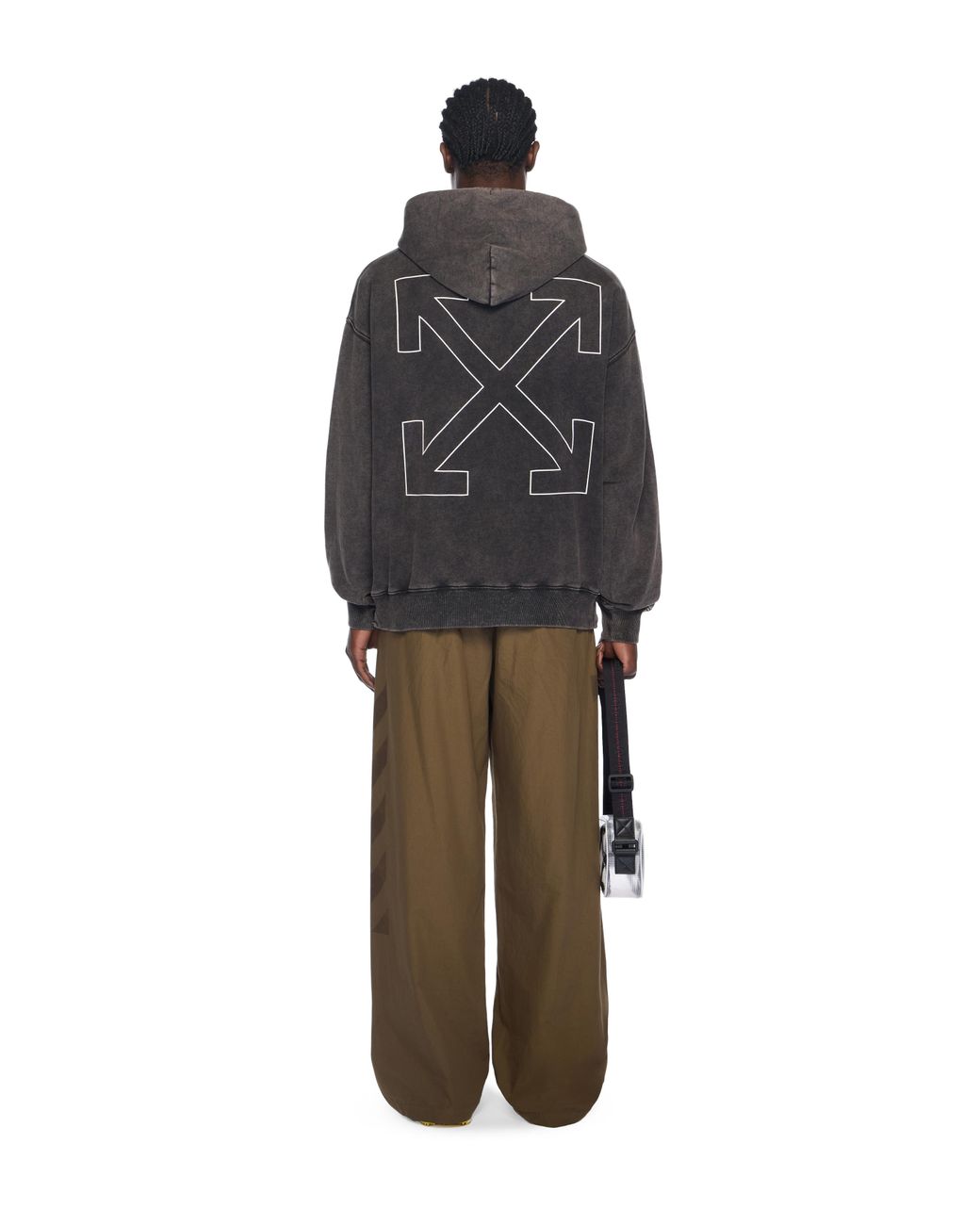 Off-White c/o Virgil Abloh Black Outline Arrow Skate Hoodie for men