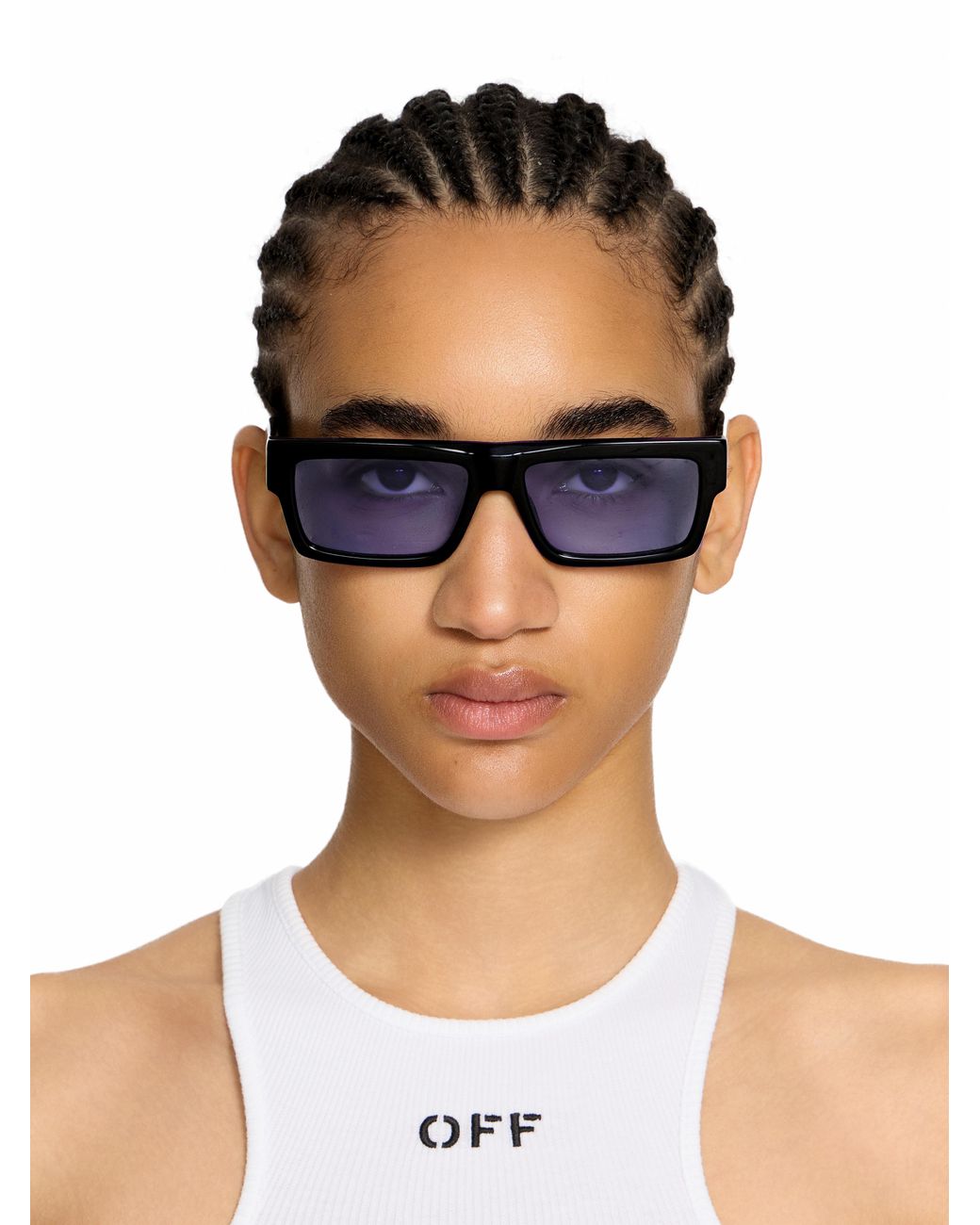Off-White c/o Virgil Abloh Blue Montgomery Light Lens Sunglasses
