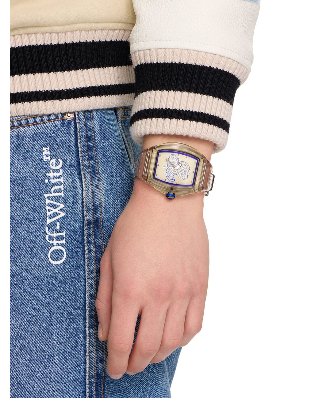 Off-White c/o Virgil Abloh Gray "Beat" Watch for men