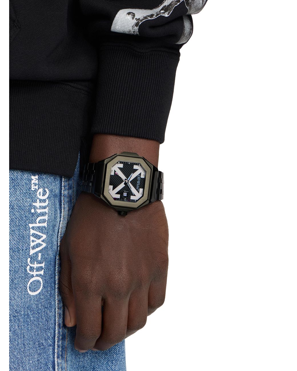 Off-White c/o Virgil Abloh Black "Heavy Duty" Watch for men