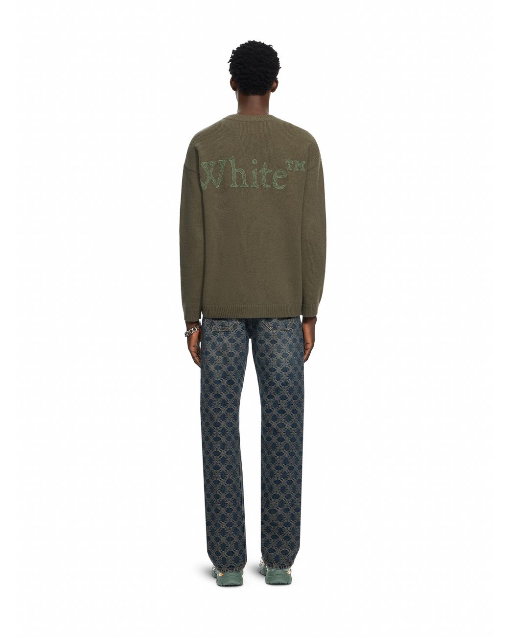 Off-White c/o Virgil Abloh Blue Arrow Monogram Slim Jeans for men