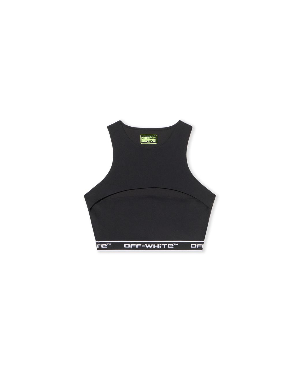 Off-White c/o Virgil Abloh Black Logoband Cut-Out Top