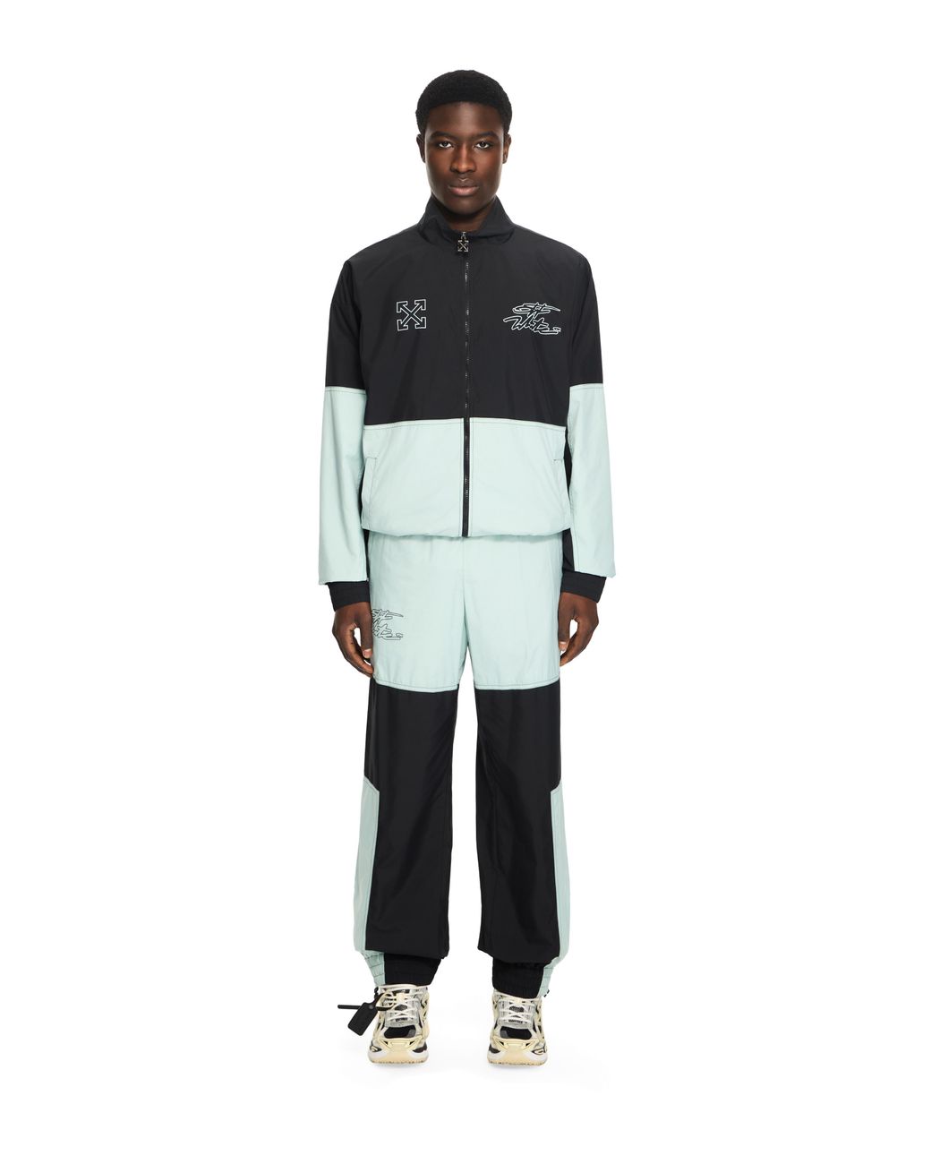 Off-White c/o Virgil Abloh Blue Marker Nylon Relaxed Tracktop for men