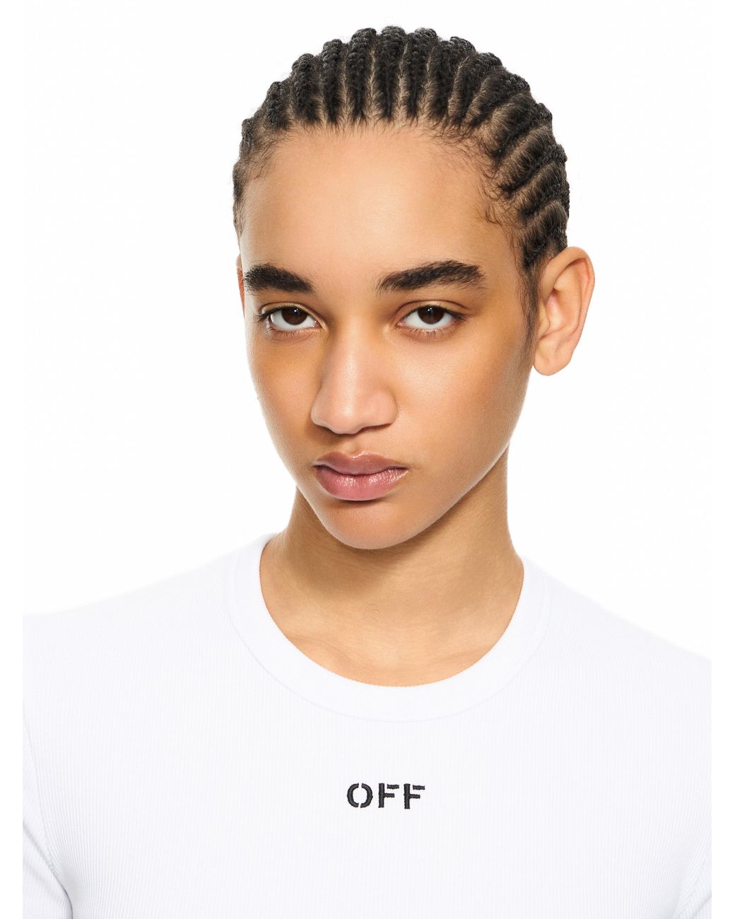 Off-White c/o Virgil Abloh White Off Stamp Ribbed Tee