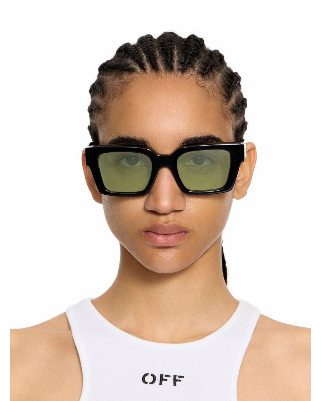 Off-White c/o Virgil Abloh Black Virgil L Light Lens Sunglasses