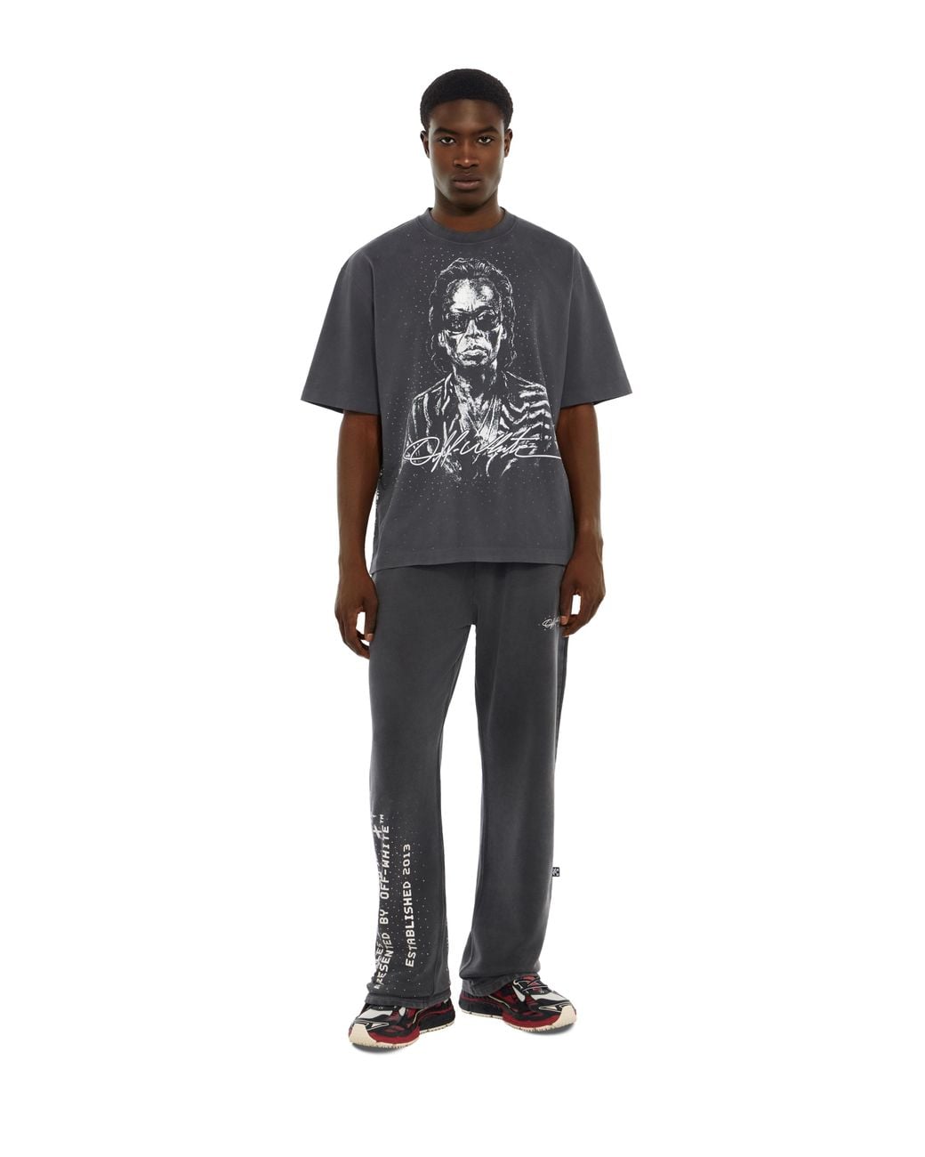 Off-White c/o Virgil Abloh Gray Miles Davis Stadium Sweatpants for men