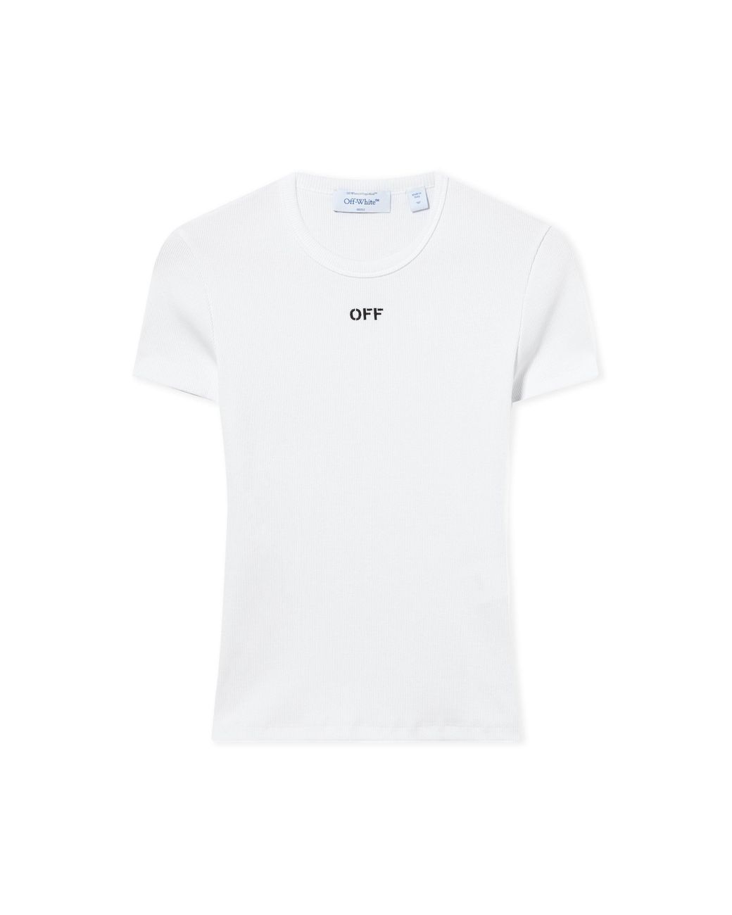 Off-White c/o Virgil Abloh White Off Stamp Ribbed Tee