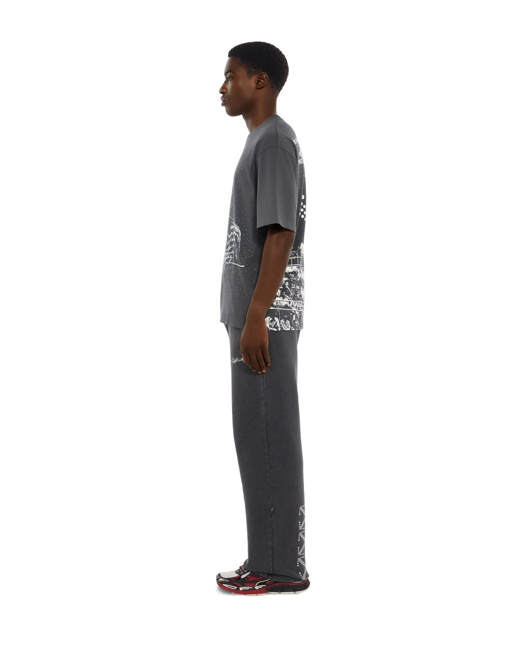 Off-White c/o Virgil Abloh Black Miles Davis Stadium Skate T-Shirt for men