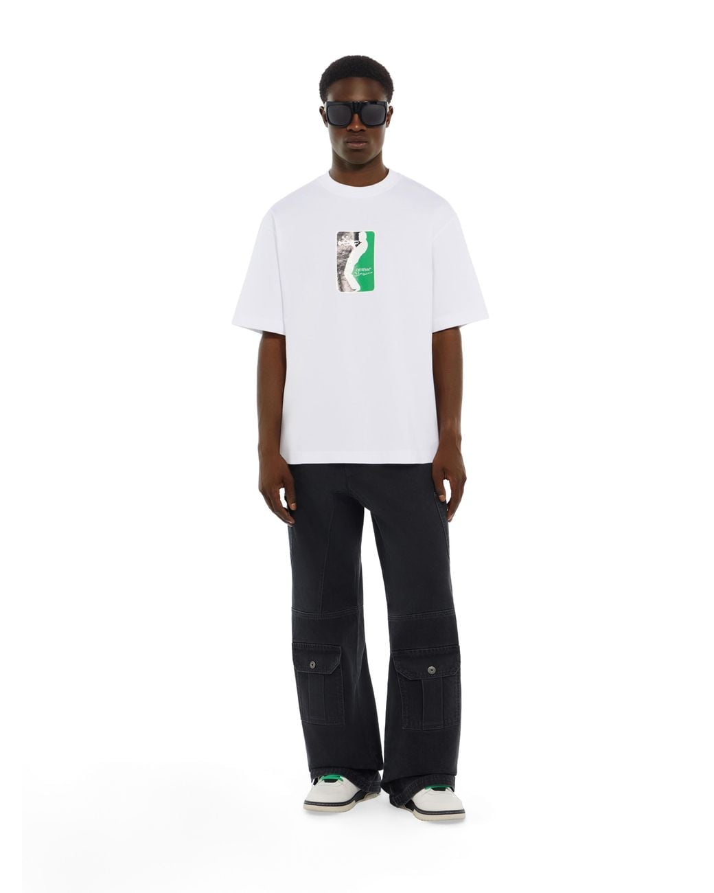 Off-White c/o Virgil Abloh White Miles Davis League Skate T-Shirt for men