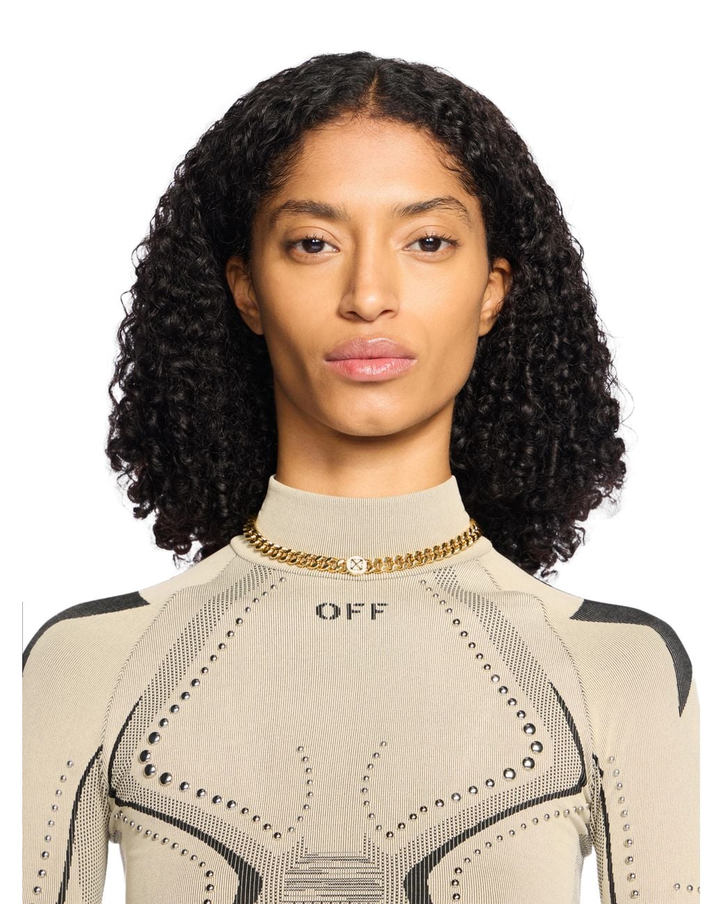 Off-White c/o Virgil Abloh Metallic Round Arrow Necklace