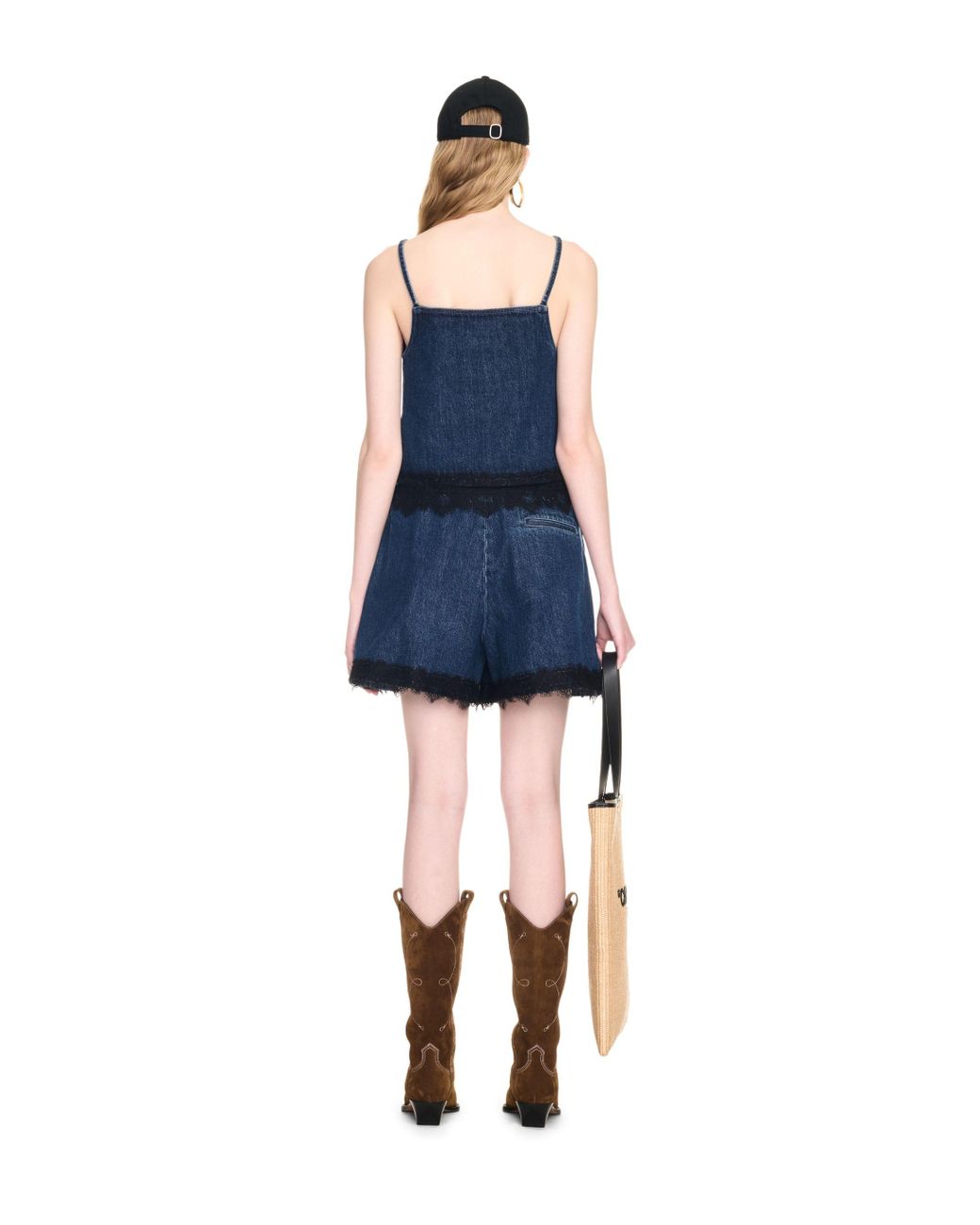 Off-White c/o Virgil Abloh Blue Lace 20S Denim Short