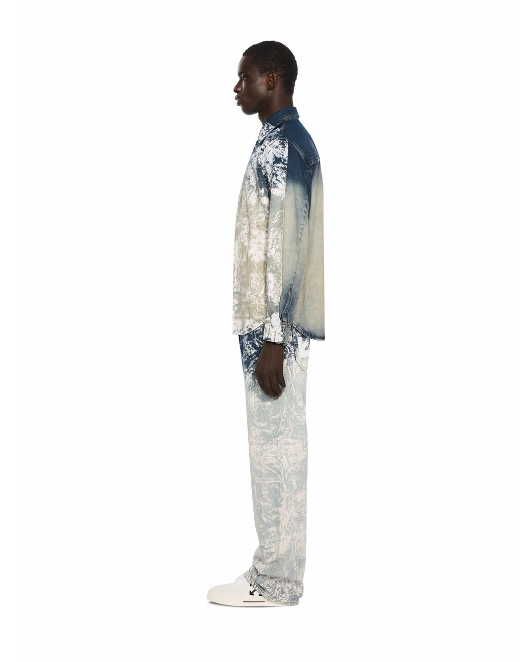 Off-White c/o Virgil Abloh Blue City Nature Regular Denim Shirt for men