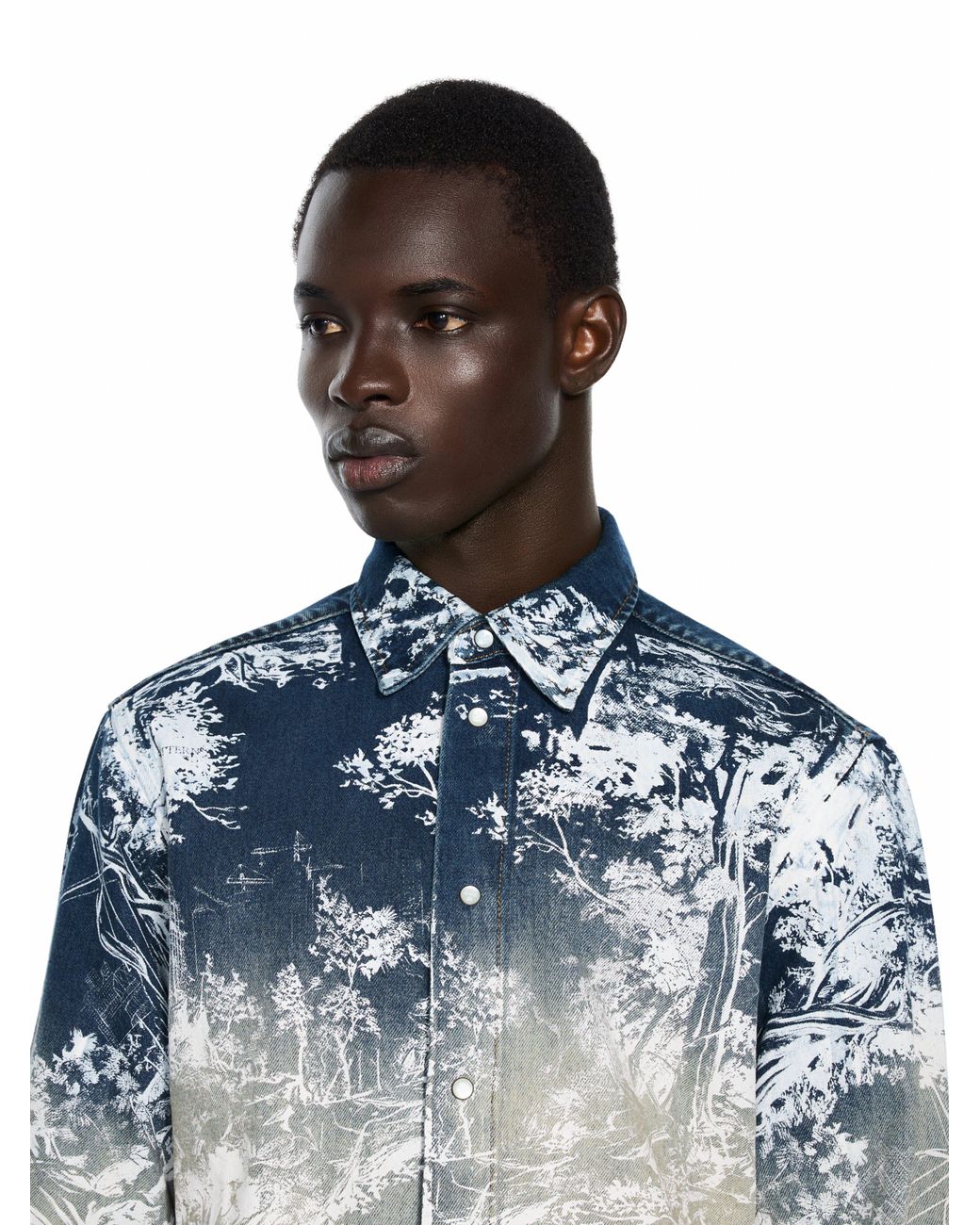 Off-White c/o Virgil Abloh Blue City Nature Regular Denim Shirt for men