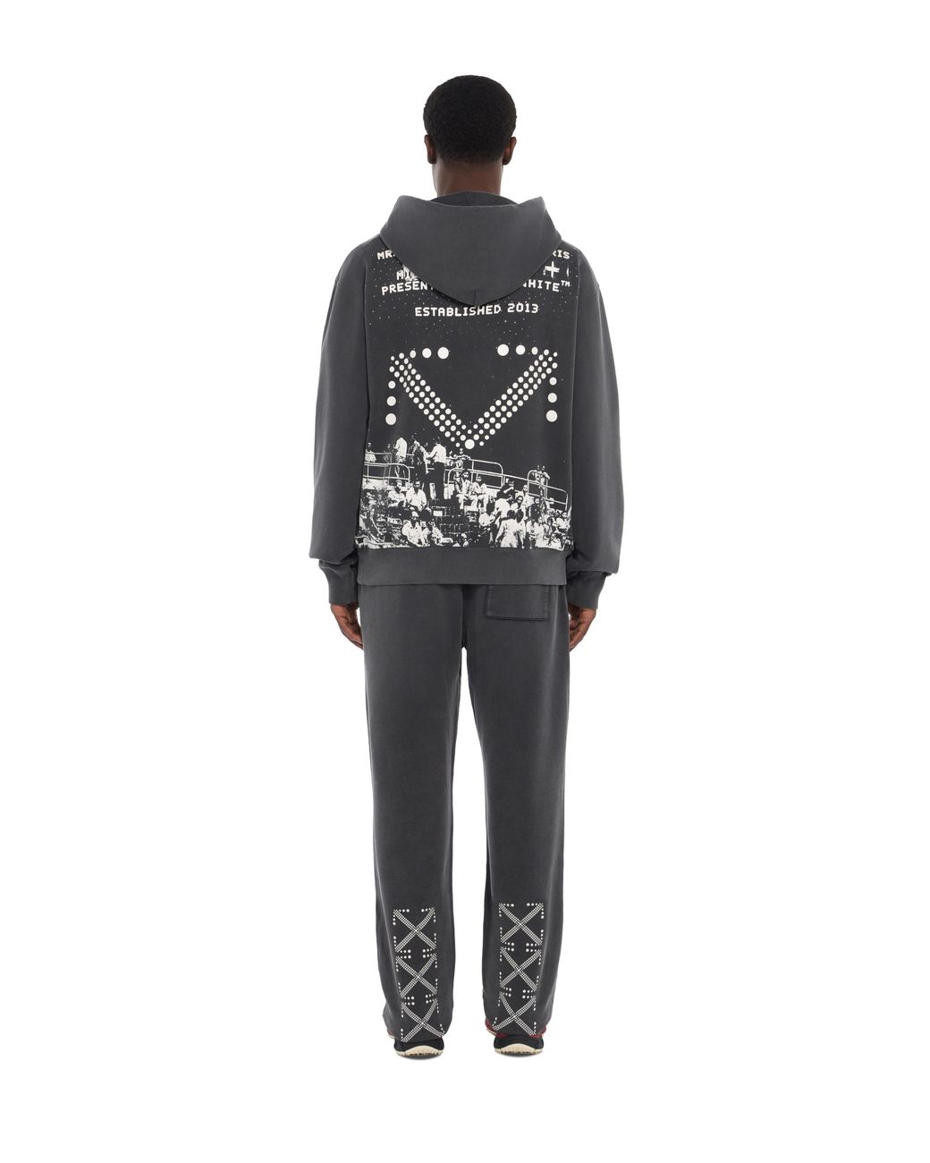 Off-White c/o Virgil Abloh Black Miles Davis Stadium Regular Hoodie for men