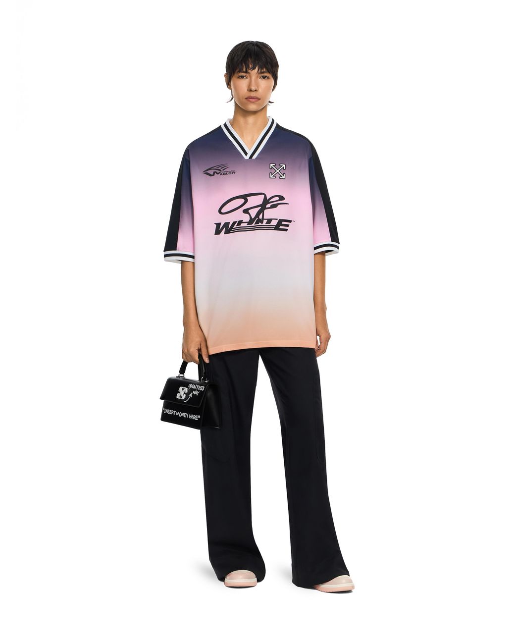 Off-White c/o Virgil Abloh Black Light Wool Corporate Toybox Trousers