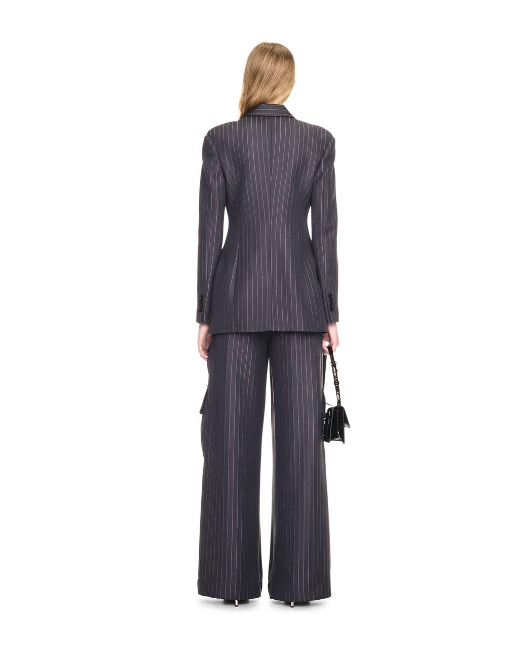 Off-White c/o Virgil Abloh Gray Pinstripe Toybox Cargo Pant