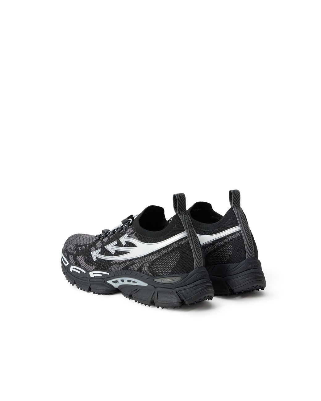 Off-White c/o Virgil Abloh Black Be Right Back Knit Sneakers for men