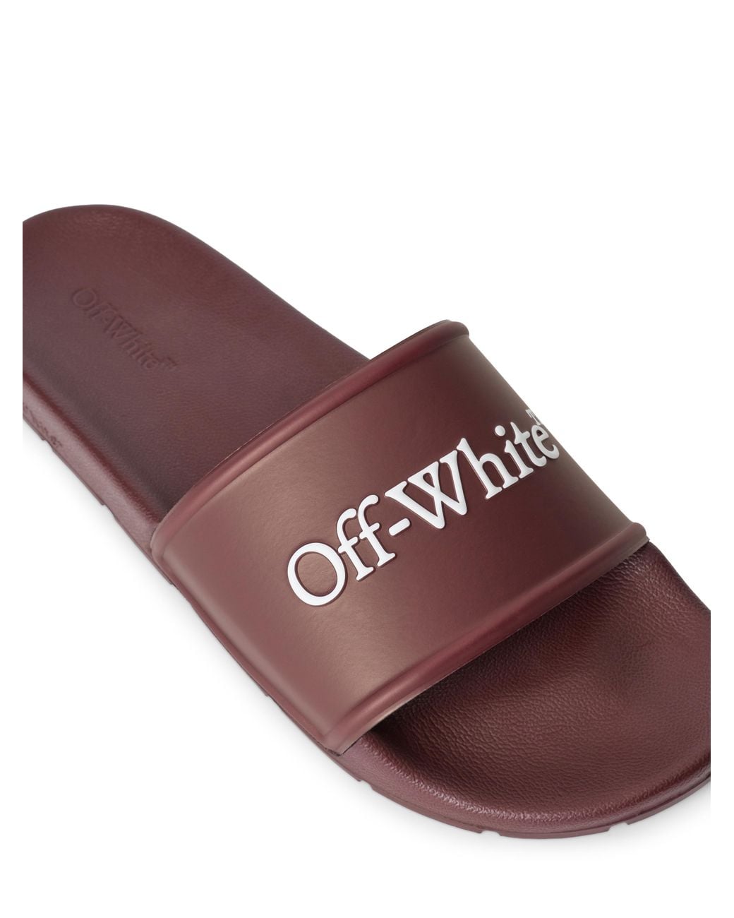 Off-White c/o Virgil Abloh Brown Bookish Sliders for men