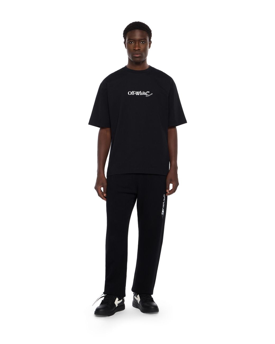 Off-White c/o Virgil Abloh Black Ink Arrow Cuffed Sweatpants for men