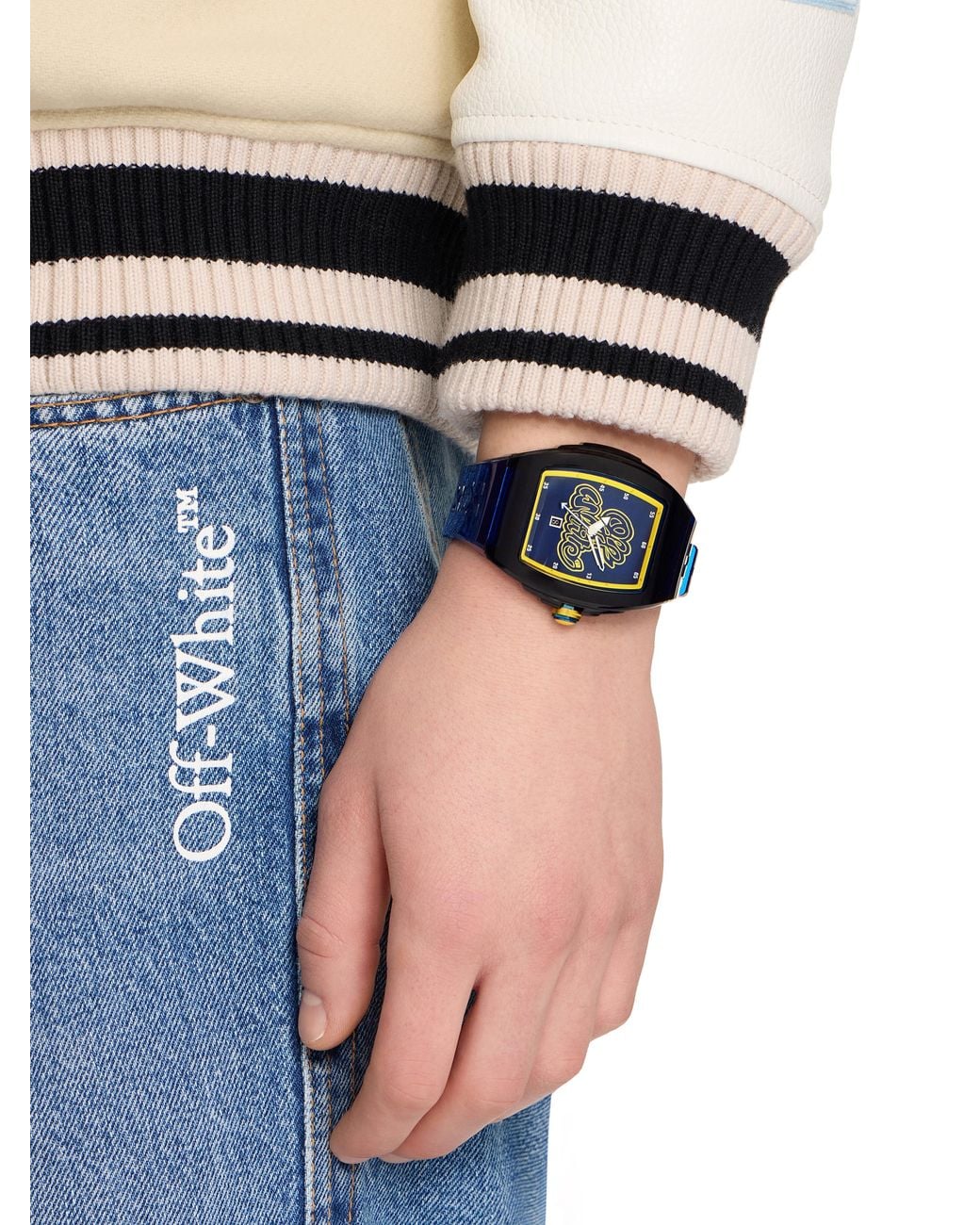 Off-White c/o Virgil Abloh Blue "Beat" Watch for men