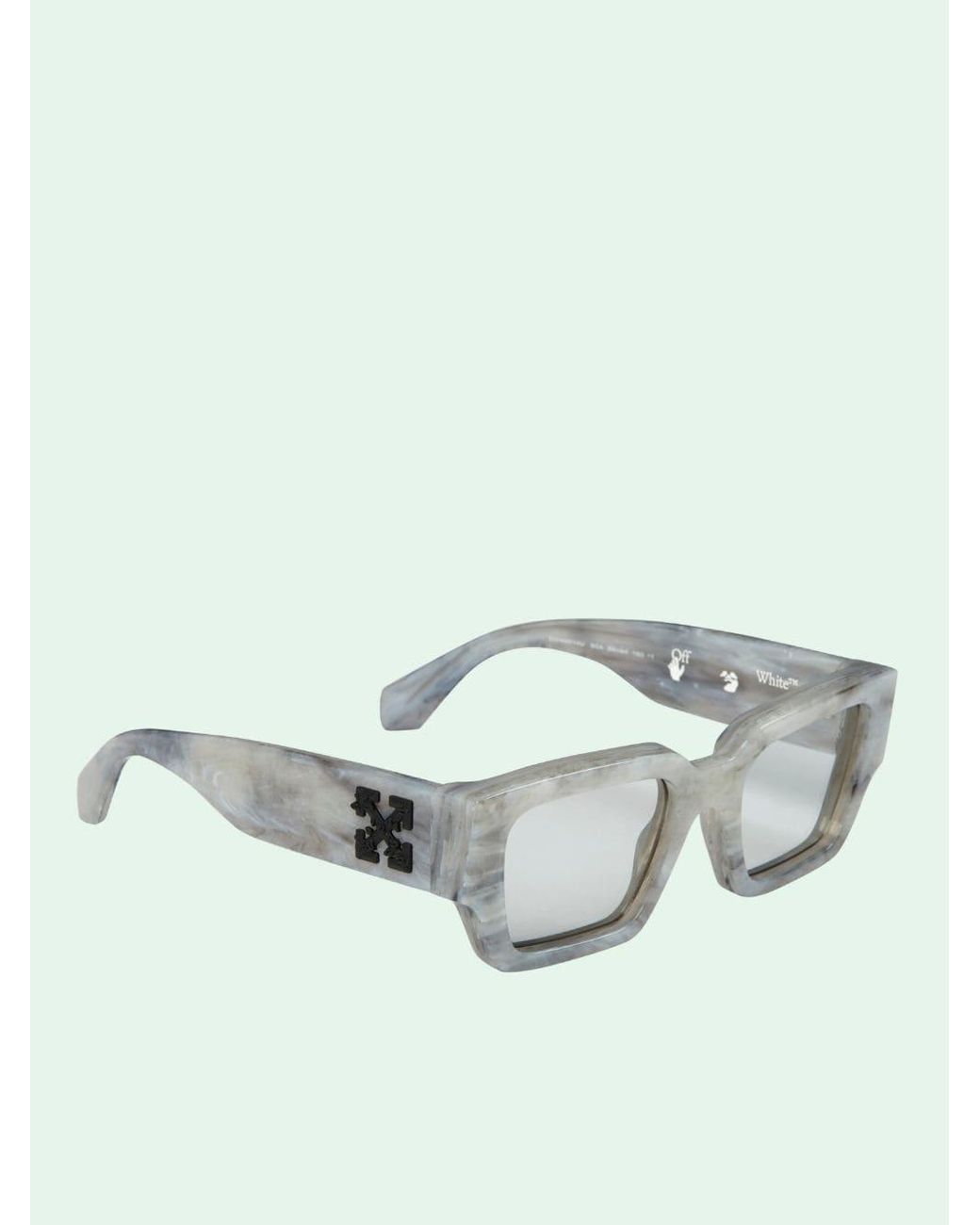 OFF-WHITE: Virgil sunglasses in acetate - Green  Off-White sunglasses  OERI008C99PLA002 online at