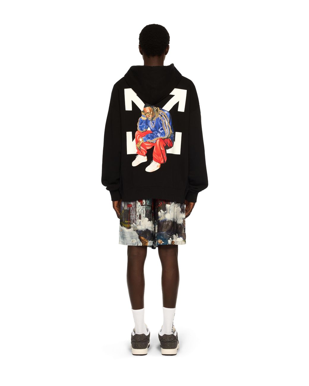 Off-White c/o Virgil Abloh Black Thinkman Arrow Skate Hoodie for men