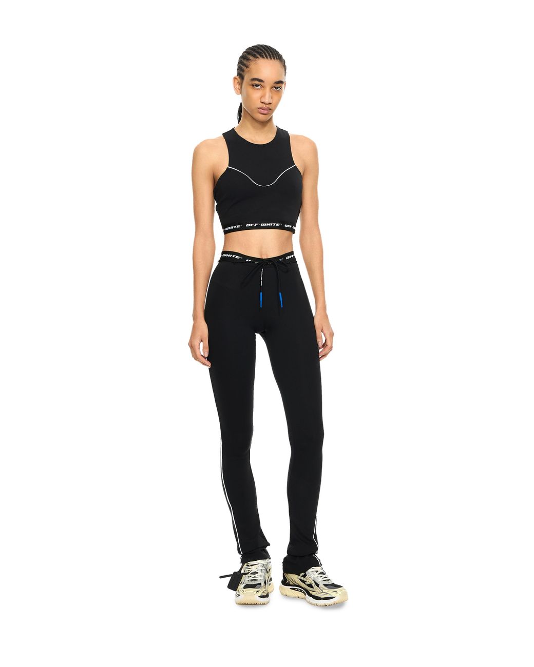 Off-White c/o Virgil Abloh Black Logoband Crop Top