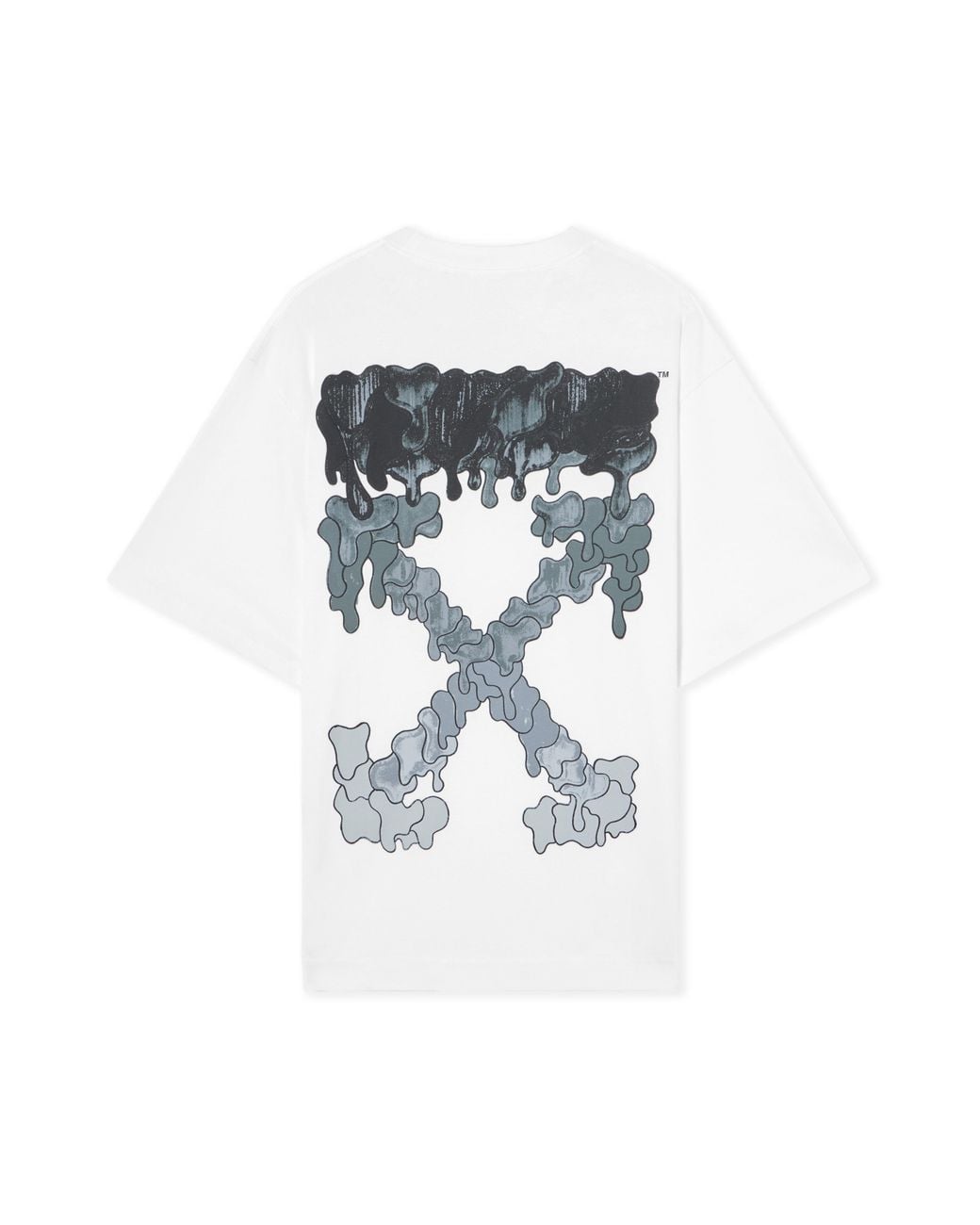 Off-White c/o Virgil Abloh White Dripping Arrow Skate T-Shirt for men