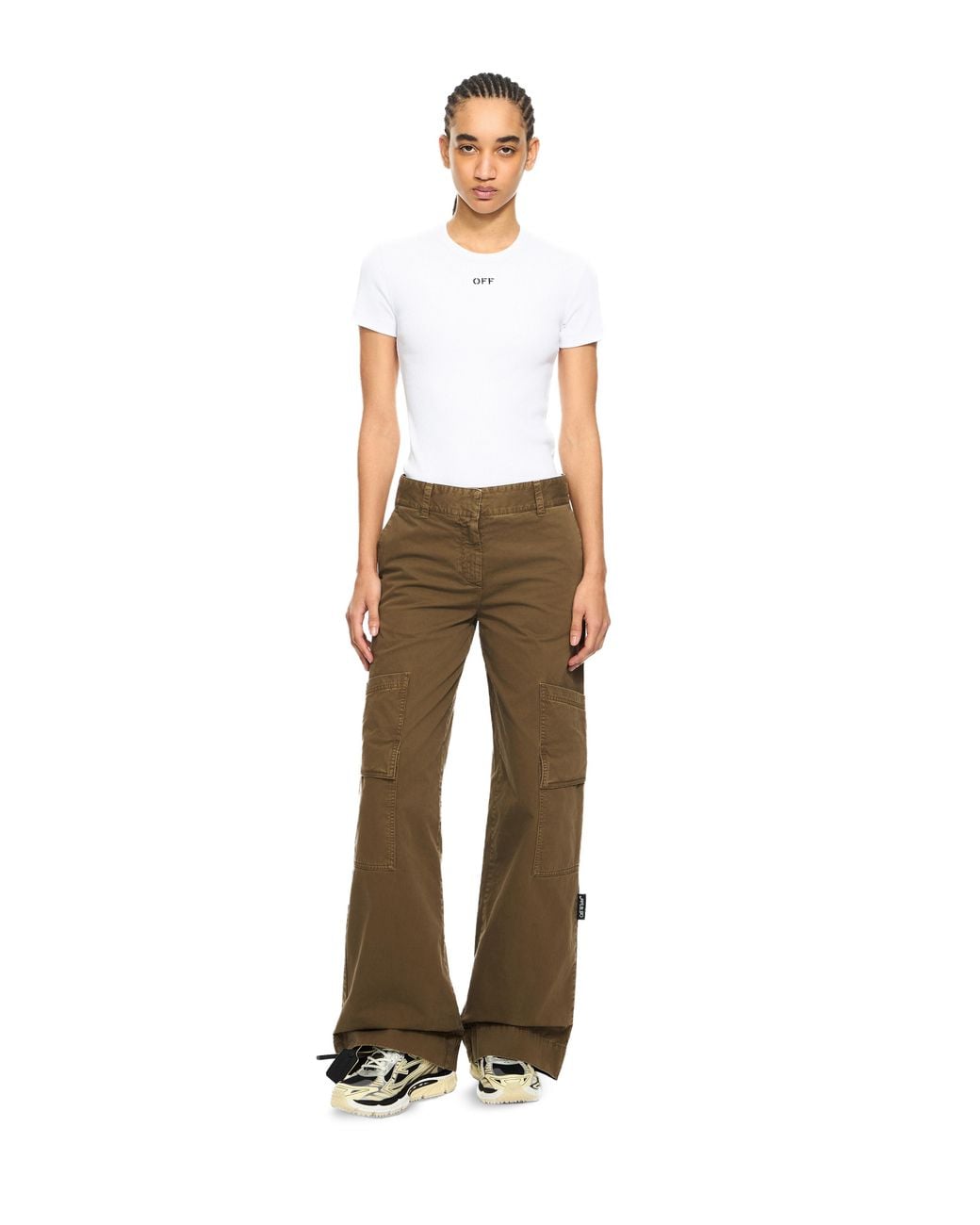 Off-White c/o Virgil Abloh White Off Stamp Ribbed Tee