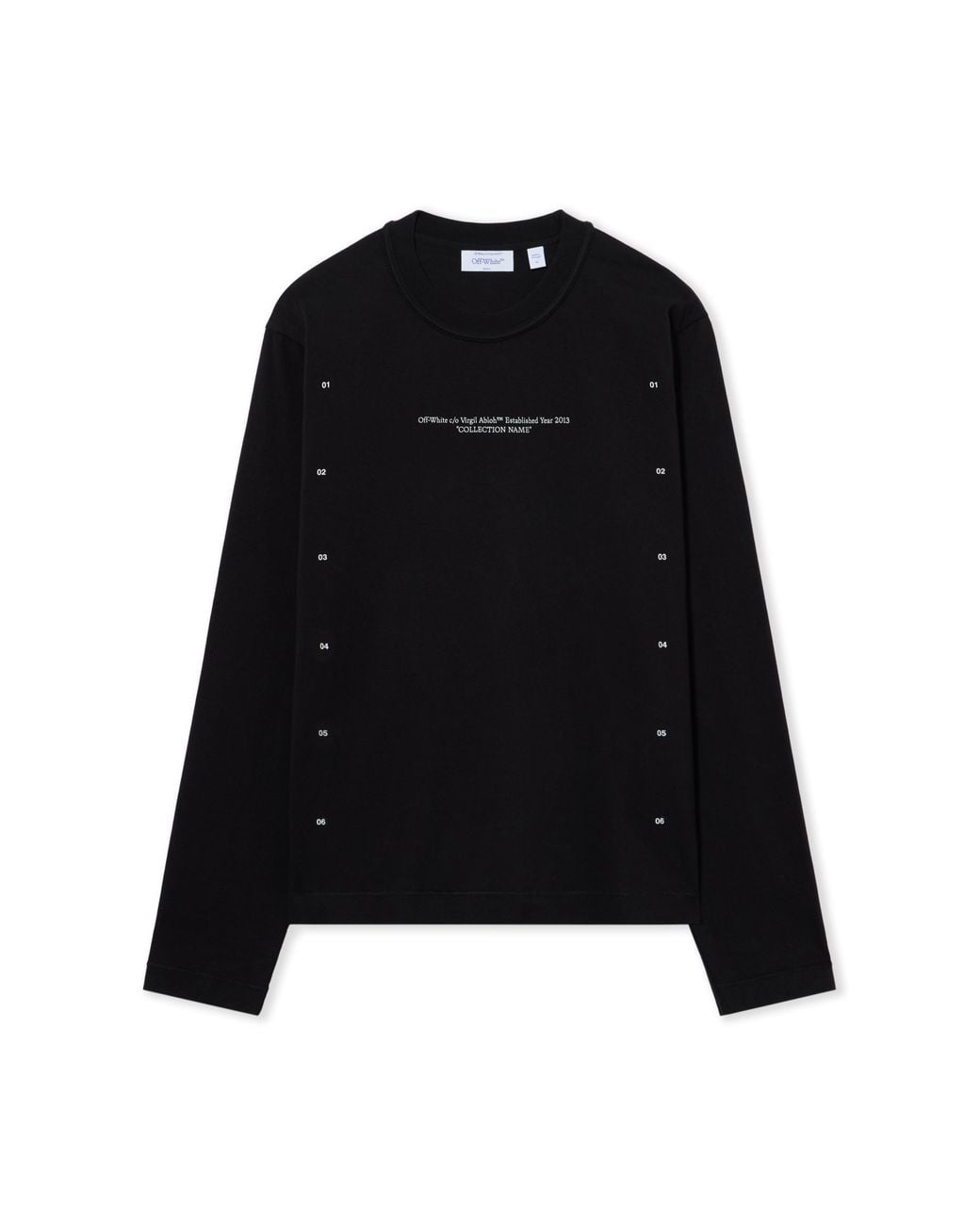 Off-White c/o Virgil Abloh Black Chakra Arrow Long Sleeve T-Shirt for men