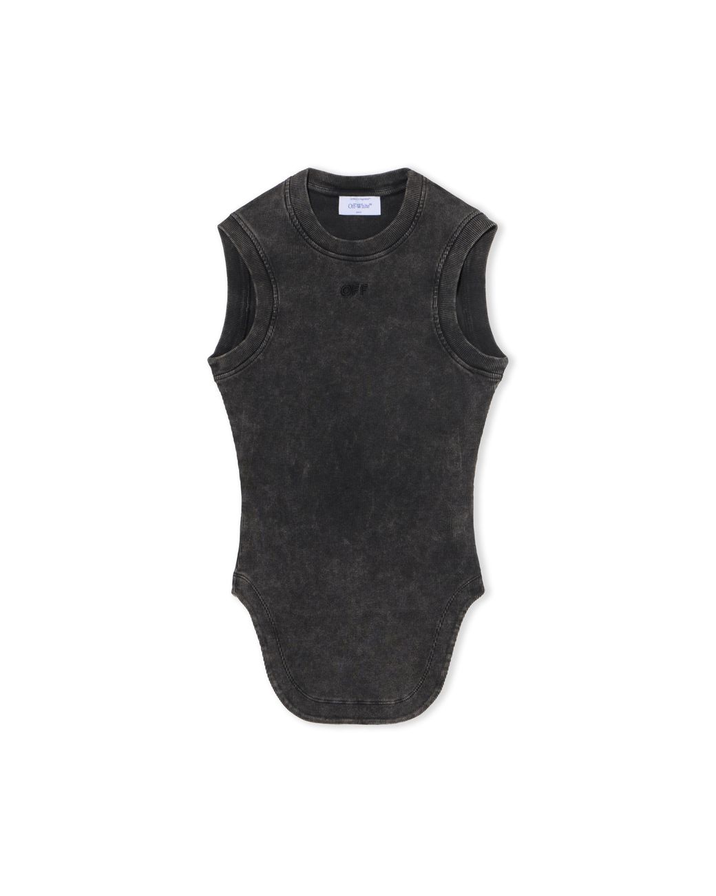 Off-White c/o Virgil Abloh Black Off Stamp Rib Kat Top