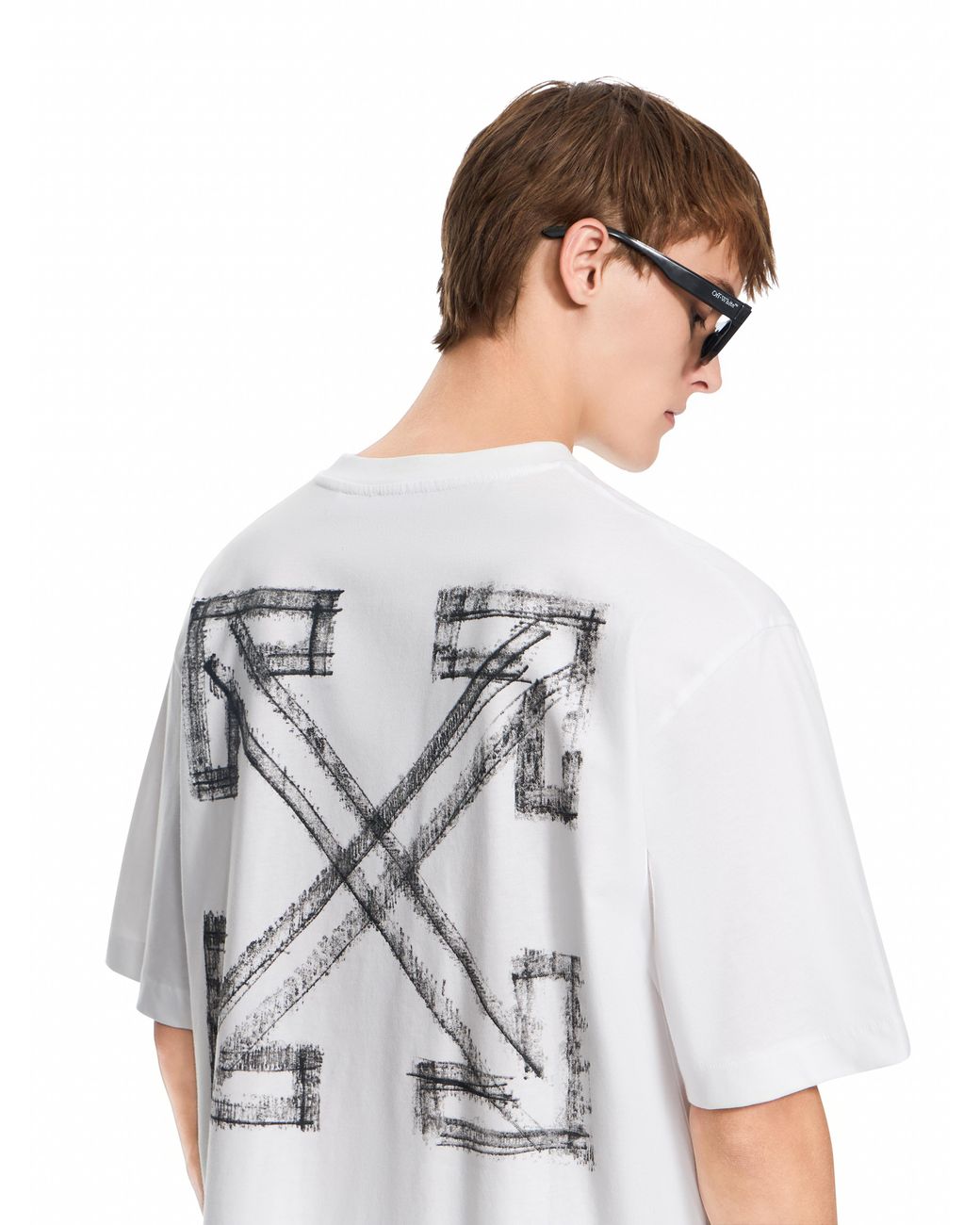Off-White c/o Virgil Abloh White Motion Arrow Skate T-Shirt for men