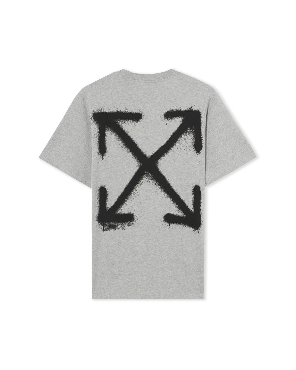 Off-White c/o Virgil Abloh Gray Spray Can Arrow Slim T-Shirt for men
