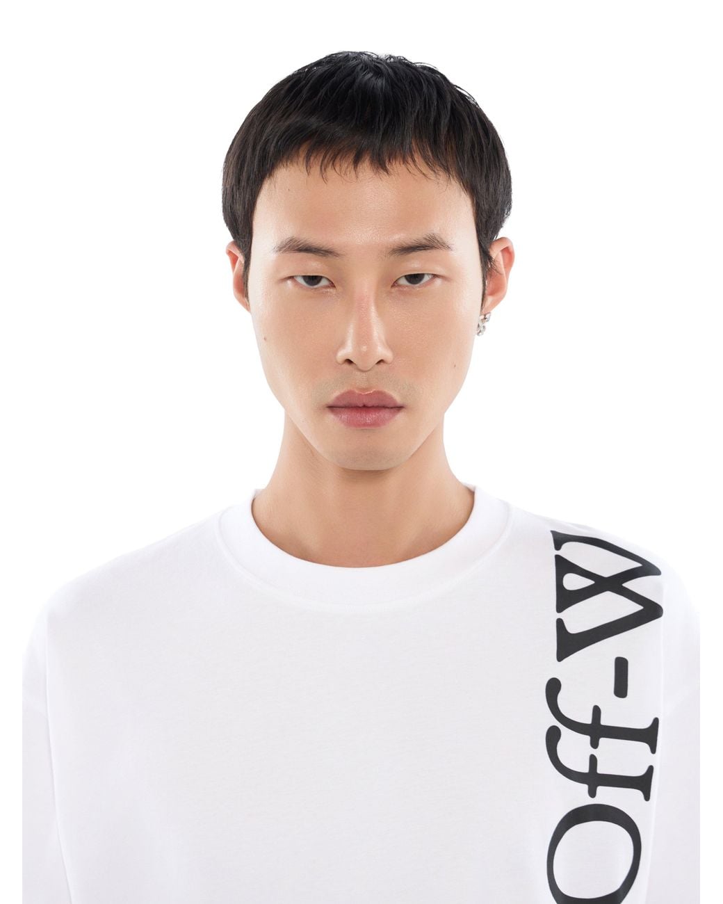 Off-White c/o Virgil Abloh White Bling Arrow Mono Earring for men