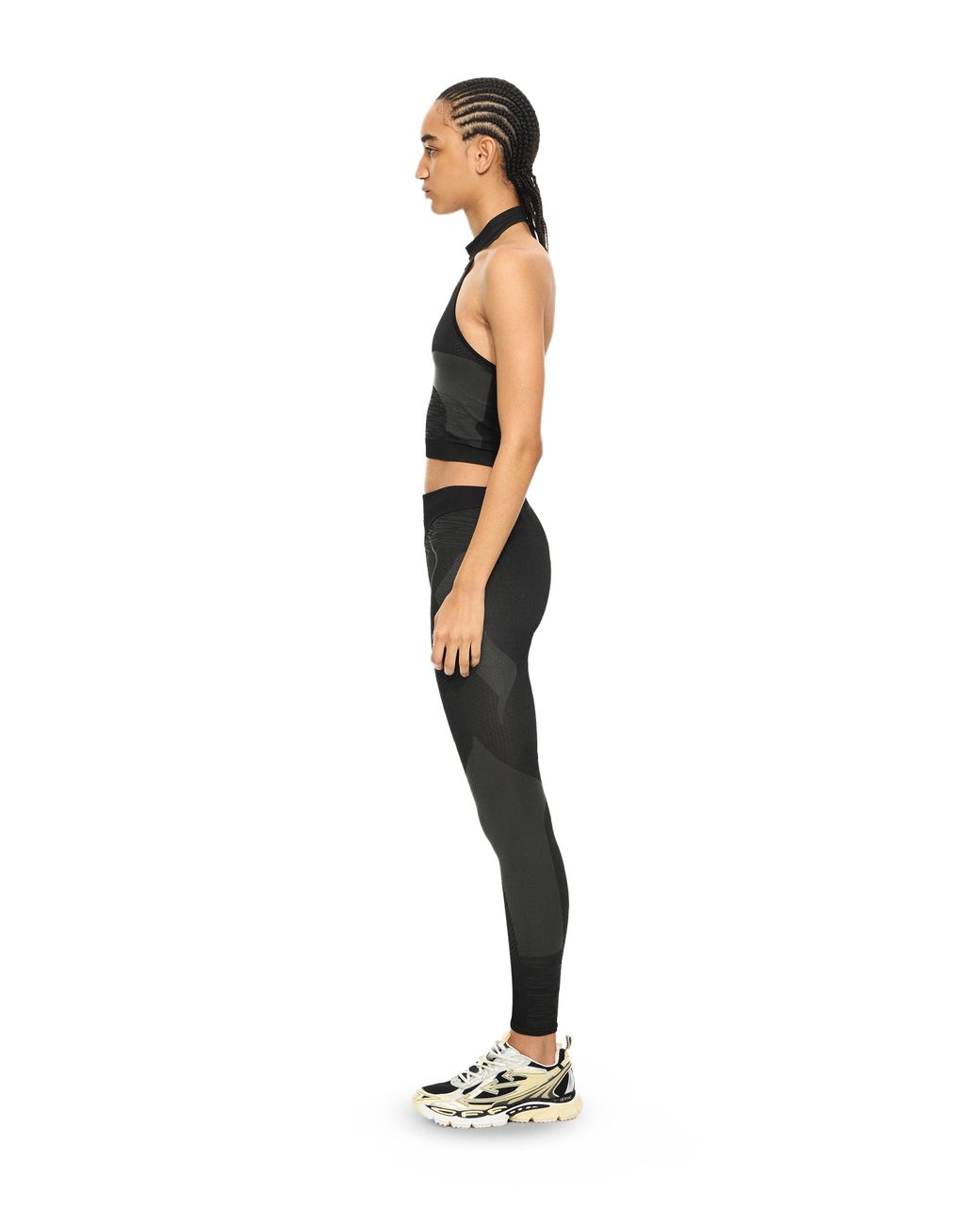 Off-White c/o Virgil Abloh Black Racing Seamless Leggings