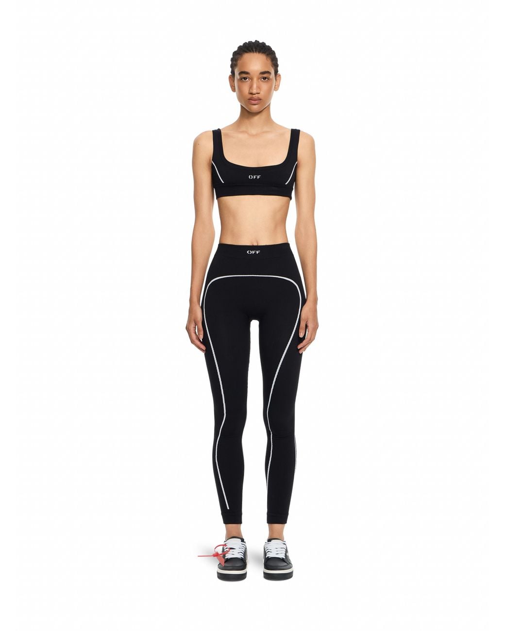 Off-White c/o Virgil Abloh Black Off Stamp Seamless Bra