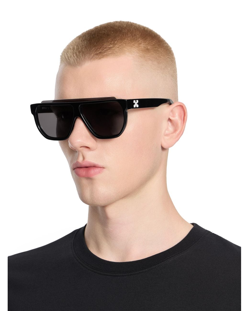 Off-White c/o Virgil Abloh Black Earth Dark Lens Sunglasses