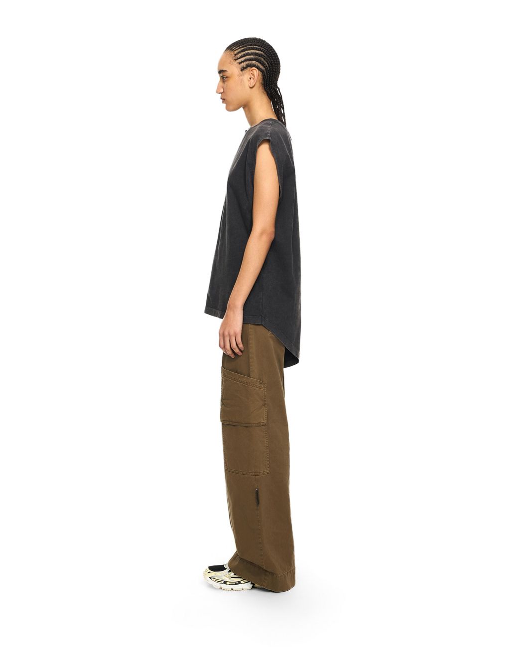 Off-White c/o Virgil Abloh Black Butterfly Patch Open Back Tank Top