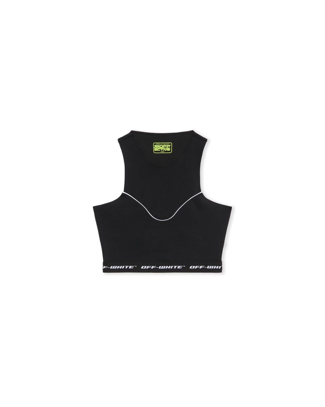 Off-White c/o Virgil Abloh Black Logoband Crop Top