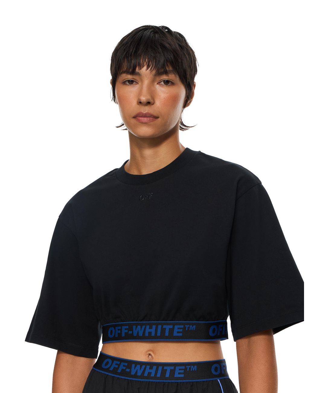 Off-White c/o Virgil Abloh Black Logoband Jersey T-Shirt